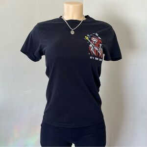 Cactus Black Graphic Short Sleeve Tee
